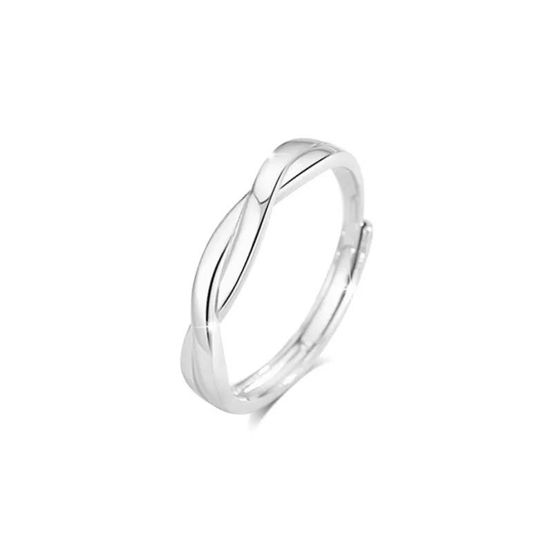 BLANK IN BLANK Sterling Silver Rings Unisex Girlfriend's Birthday-5