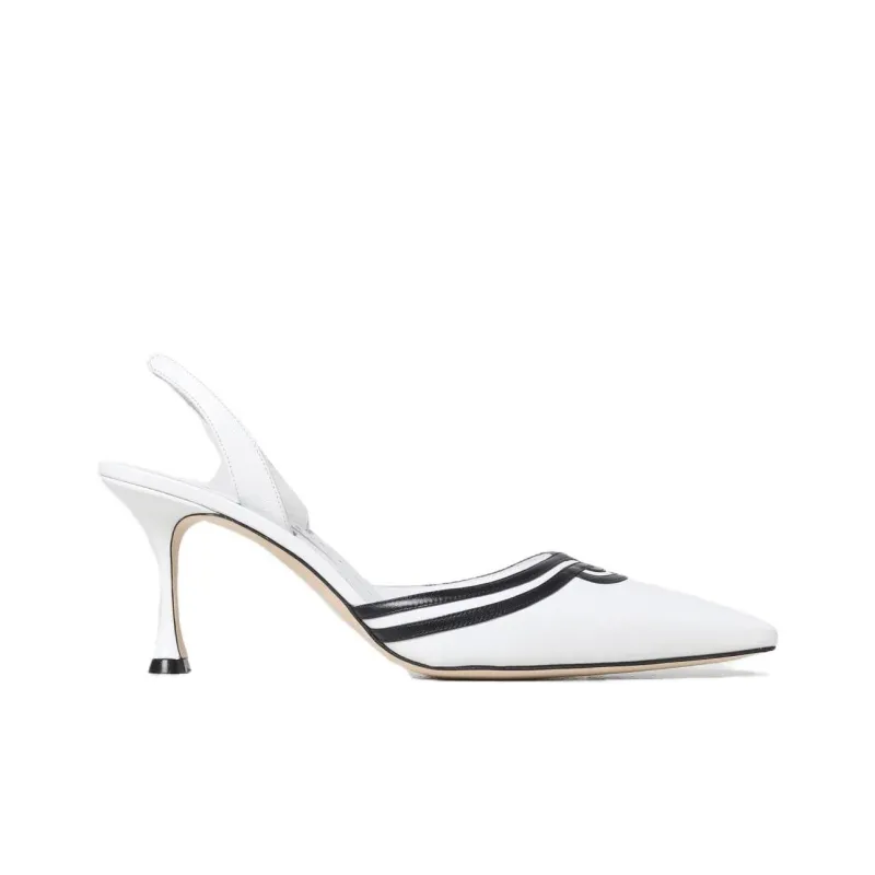 MANOLO BLAHNIK Chongasli High Heels Women's White-1