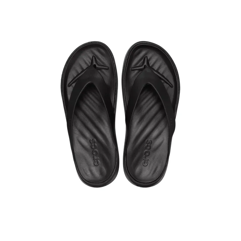 Crocs Getaway Flip Flops Women's Black-3