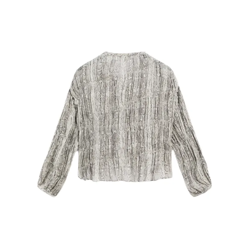Massimo Dutti Shirt Women's Gray-1