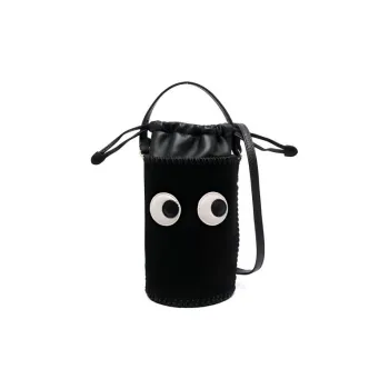 Anya Hindmarch Calfskin Envelope Bag Crossbody Bag Shoulder Bag Women's Black