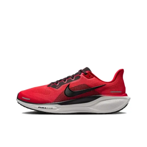 Nike Anti Slip Wear Resistant Low Top Running Shoes Men's Red Black