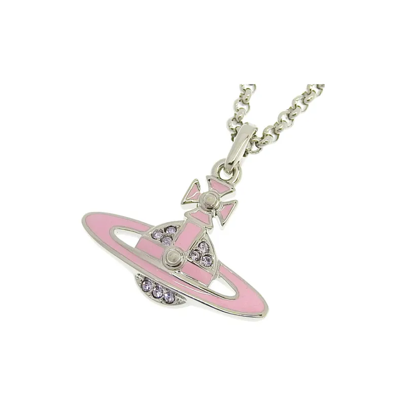 Vivienne Westwood Platinum Necklaces Women's Pink-2