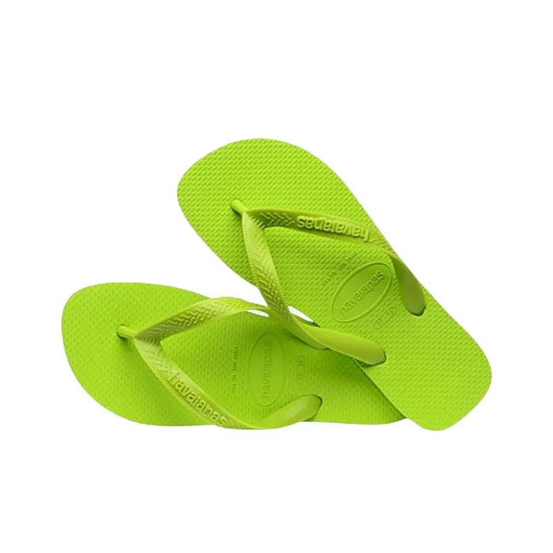 Havaianas Abrasion Resistant Flip Flops Unisex Lime-4