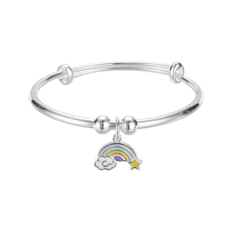 ZHONGLING 999 Fine Silver Bangles Women's-0
