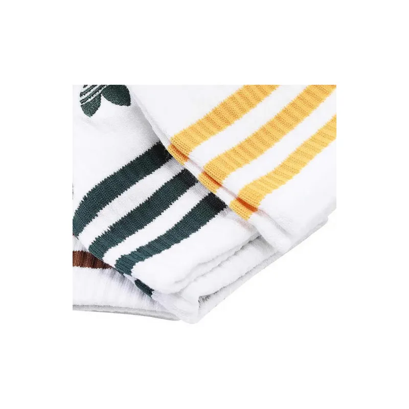 Adidas Originals Mid Calf Socks Unisex 3 Pack White-2