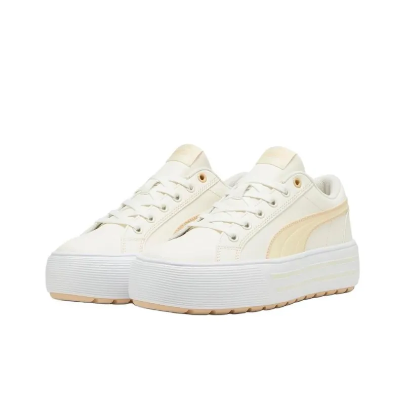 PUMA Kaia 2.0 Wear resistant And Lightweight Low Top Casual Shoes Women's Beige-1