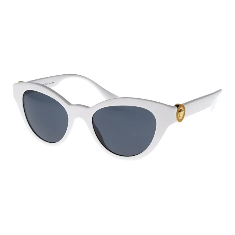 VERSACE Acetate Cat Eye Sunglasses Women's White-0