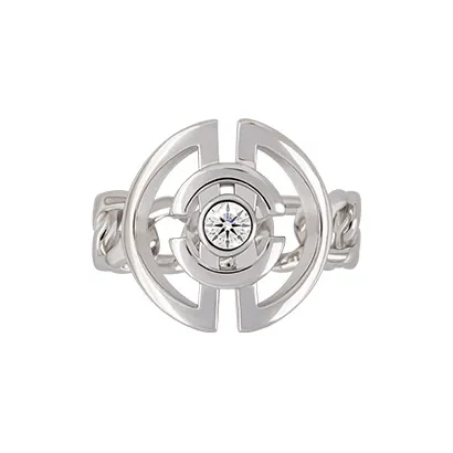 Bi disc S925 Silver Rings Unisex-3