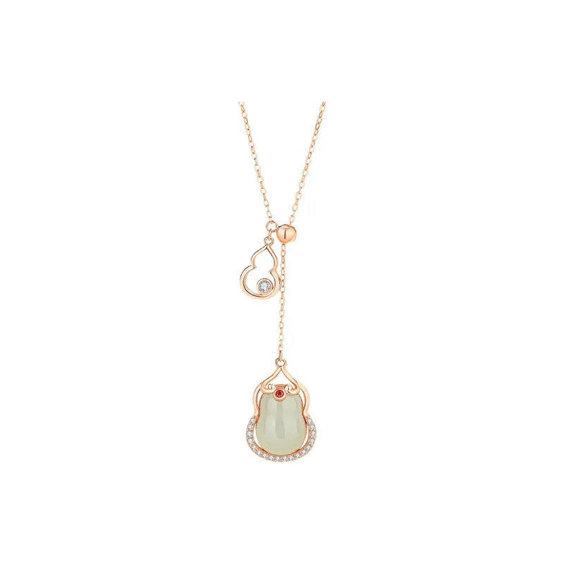 Royal Heaven's Choice Hetian Jade Pale Greenish White Jade Unisex-3