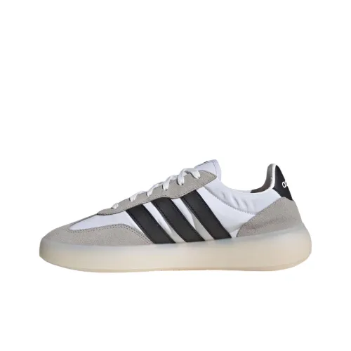 Adidas BARREDA DECODE Slip Resistant, Abrasion Resistant, Lightweight Low Top Skateboard Shoes Men's White