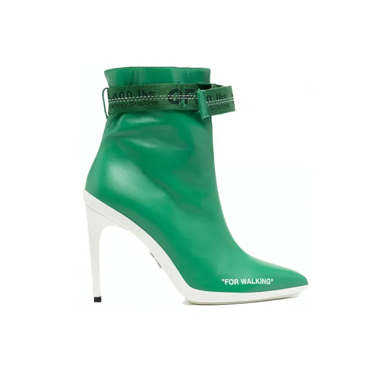 OFF-WHITE Ankle Boots 11cm Women's Green-1