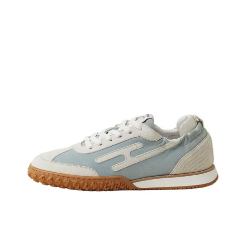 HERMES Jet Low Top Casual Shoes Women's Blue Gray