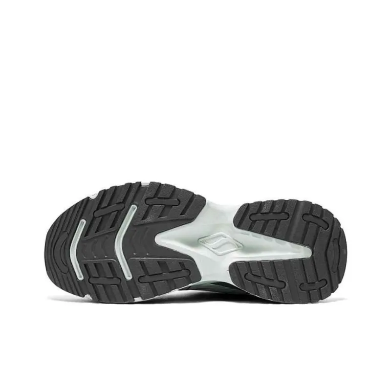 Skechers Lifestyle Anti Slip And Wear Resistant Height Increasing Low Top Chunky Sneakers Men's Gray-4