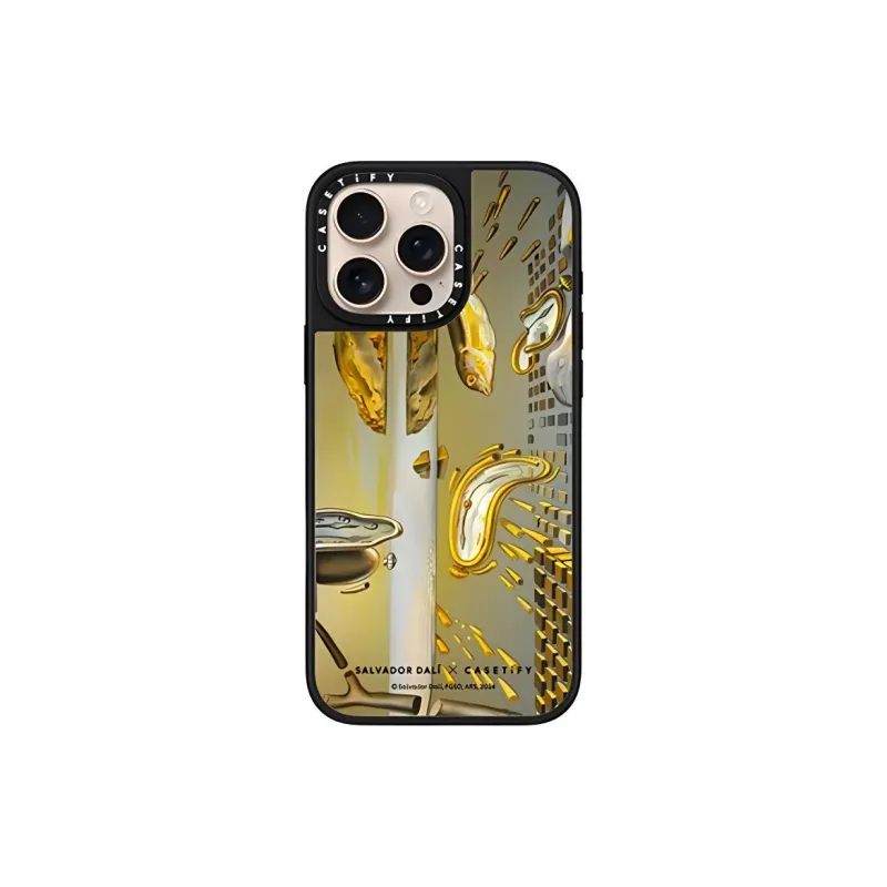 CASETIFY x SalvadorDail TPU+PC Material Melted Clock Phone Cases Compatible With IPhone 16/15/Pro/Pro Max Artistic-0