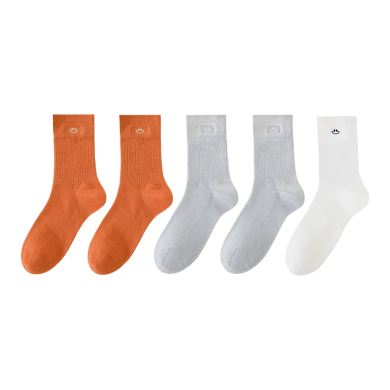 Cotton Gene Mid Calf Socks Women's Shopping Bag 5 Pack-7