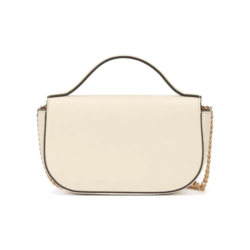 TORY BURCH Leather One Shoulder Handbag, Crossbody Bag Women's New Ivory-2