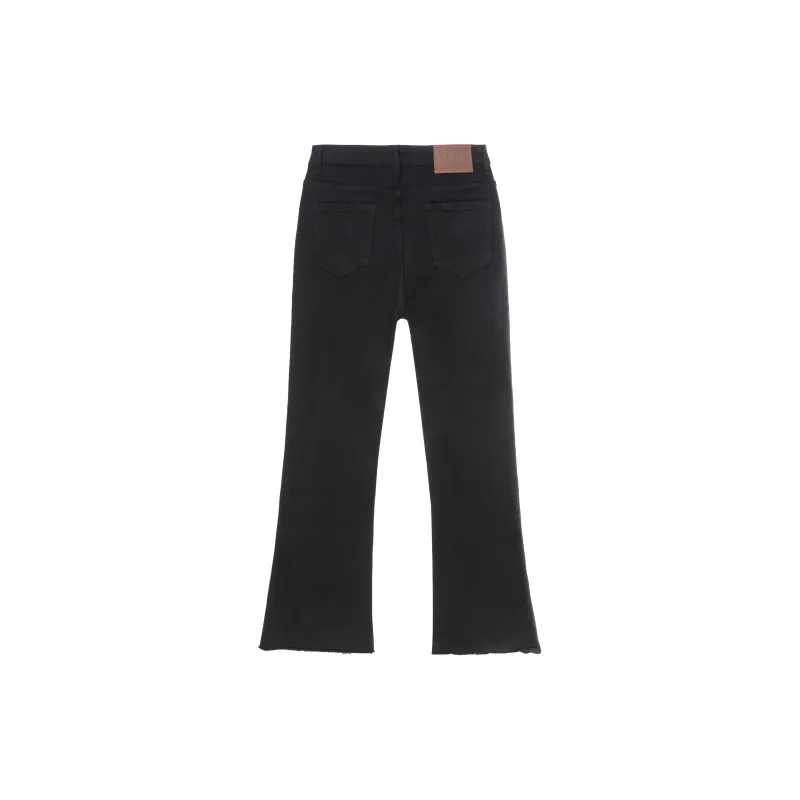 FAWENXIANGZI Jeans Women's Black-1
