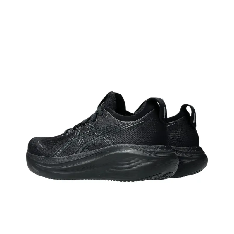 Asics Wear-Resistant Low-Top Sprint Running Shoes Women's Black Gray Color-3