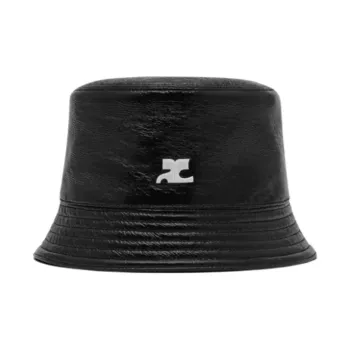 COURREGES Ethenyl Bucket Hats Unisex Black