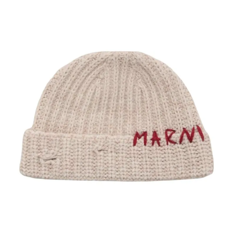 MARNI Logo embroidered Beanie-0