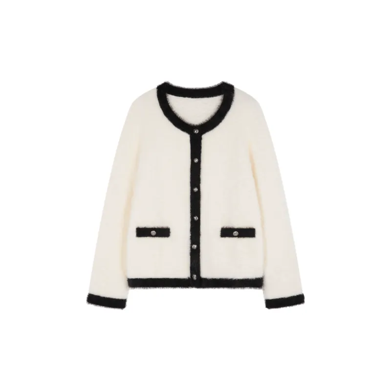 IHIMI Knitwear Women's White Black-2