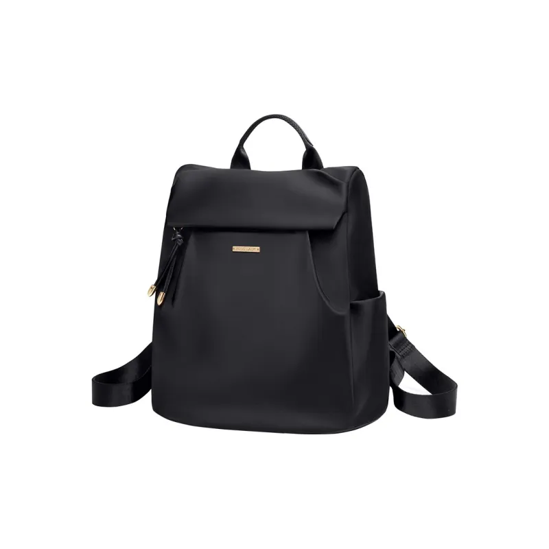 POLO Fabric Backpack Regular Women's Milk Tea Apricot/Classic Black-4