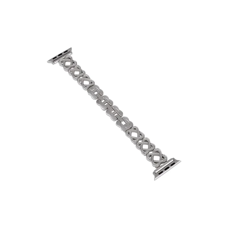 AOMN B 371 Double Ring Rhinestone Embellished Strap Compatible Apple Watch Apple Watch 6/7/8 SE-9