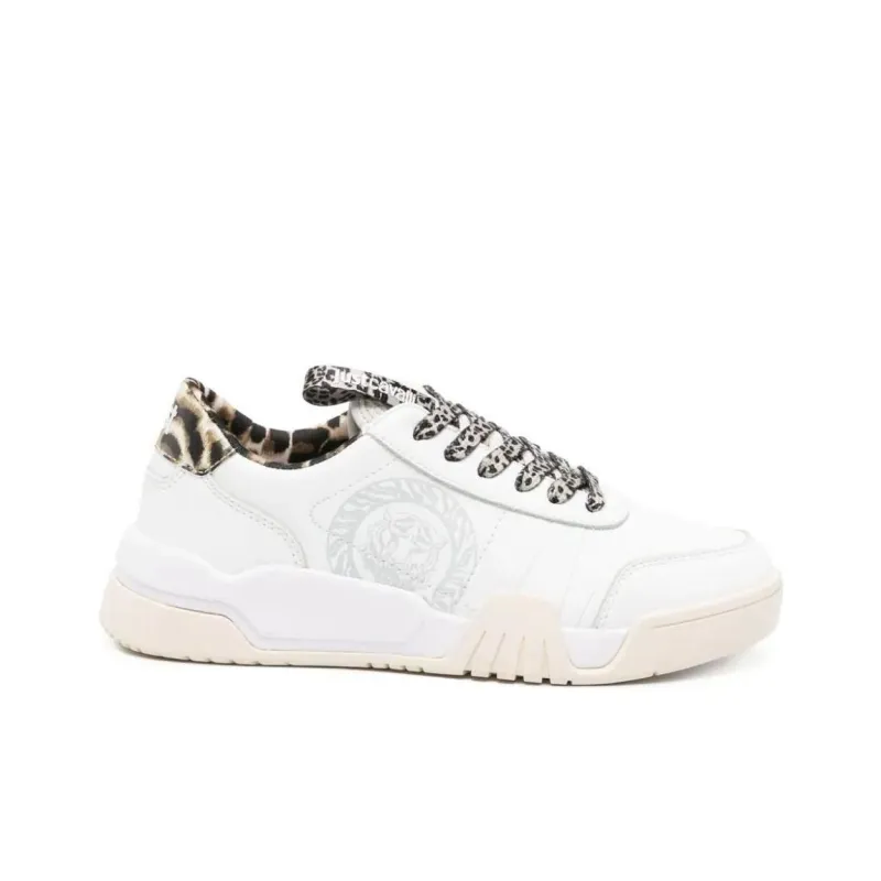 Just Cavalli Tiger Head-motif Low-top Sneakers-1