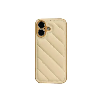 Wei Xin Leather Material Twill Down Jacket Phone Cases Compatible With IPhone 16/15 Pro Max/Apple 13/14 Pro/Max