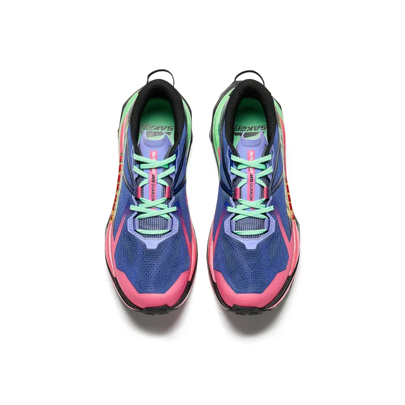 Anta Anti-Slip And Wear-Resistant Breathable Low-Top Casual Running Shoes Women's Blue Pink Green-4