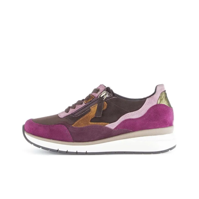 Gabor Comfort Low-Top Casual Shoes Women's Purple Umber-0