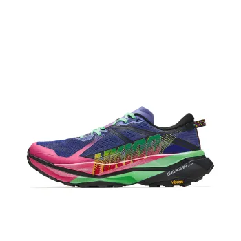 Anta Anti Slip And Wear Resistant Breathable Low Top Casual Running Shoes Men's Blue Pink Green