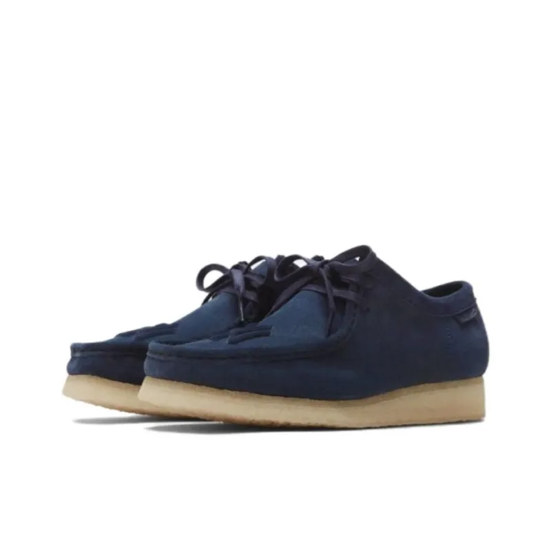 KITH X New York Yankees x Clarks Originals WALLABEE Low-Top Casual Shoes Unisex Marine Blue-1