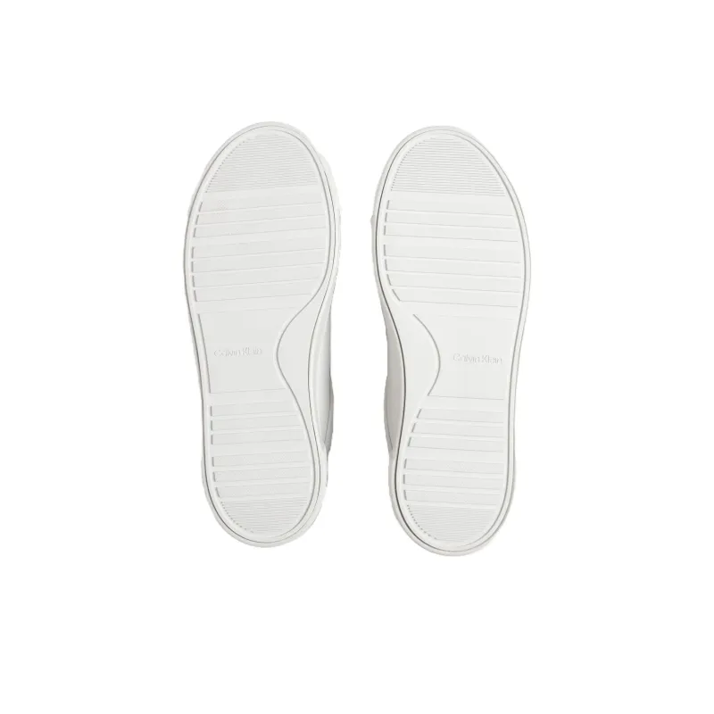 CALVIN KLEIN Low Top Skateboard Shoes Women's White-3