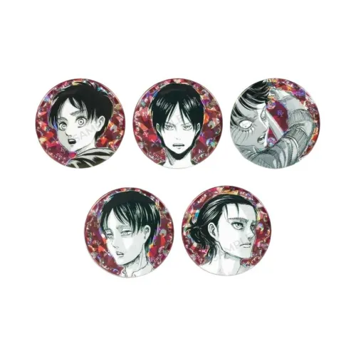 ANIQUE Attack On Titan Eren Yeager Holographic Badges