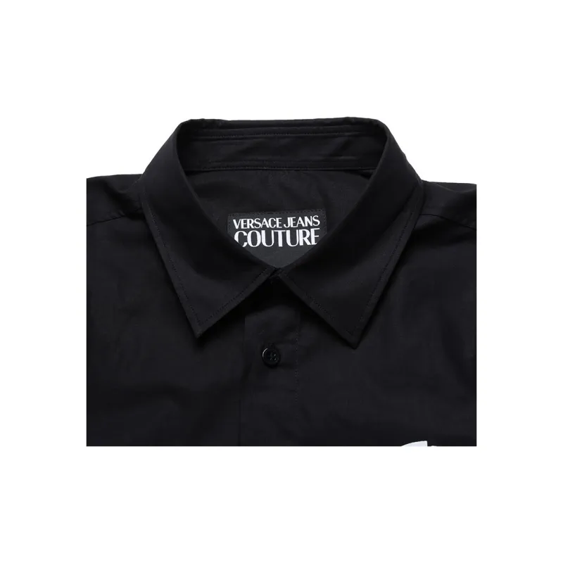 VERSACE JEANS COUTURE V Emblem Curved Hem Shirt-5
