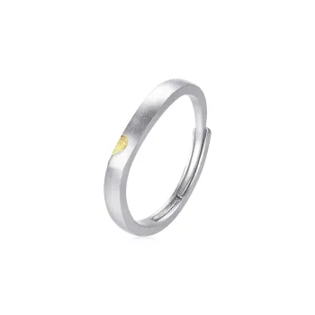 Teddy Bear Collection S925 Silver Couple Rings Unisex