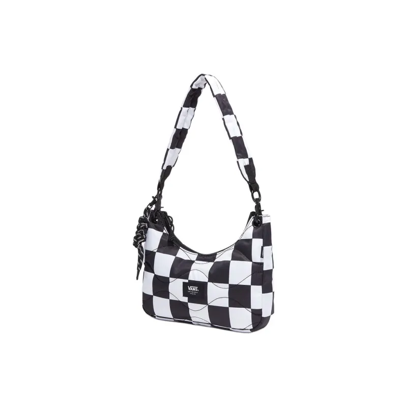 Vans Polyester Shoulder Bag Handbag Shoulder Bag Regular Women's Black & White-1