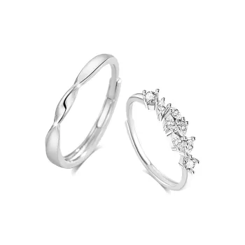 BLANK IN BLANK Sterling Silver Rings Unisex Birthday Confession To Girlfriend