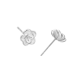 ZANC 999 Fine Silver Stud Earrings Women's
