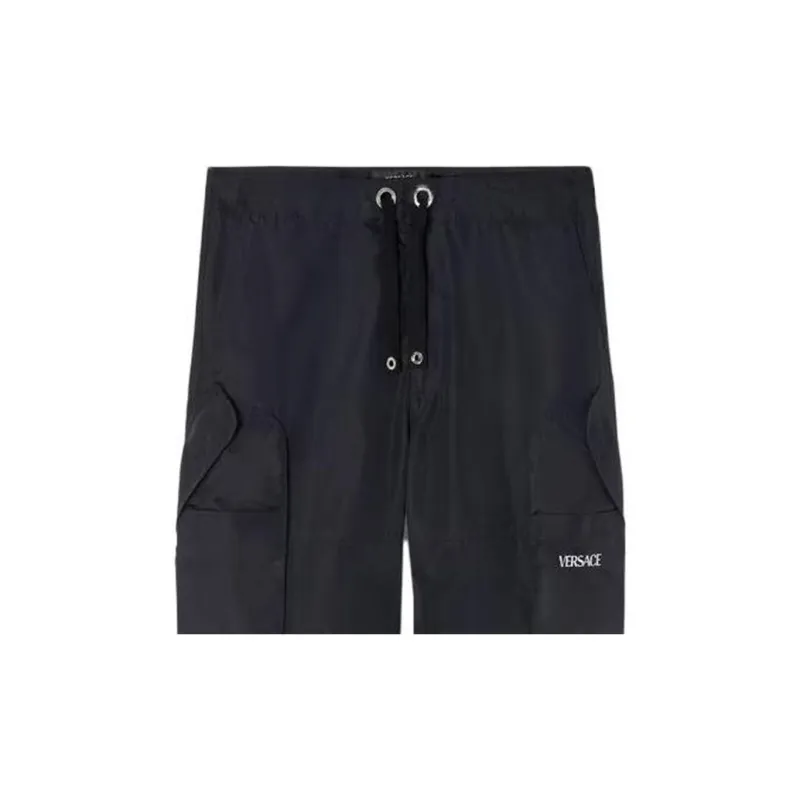VERSACE Logo Printed Drawstring Cargo Pant-4