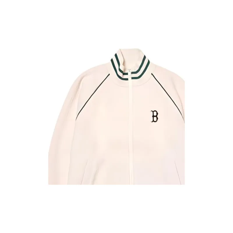 MLB Boston Red Sox Jackets Coats Unisex Cream-3