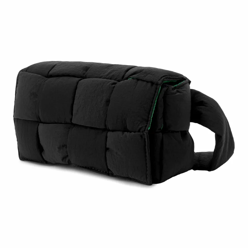 Bottega Veneta CASSETTE Nylon Fanny Pack Mini Men's Black-3