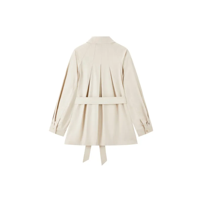 LEDIN Trench Coat Women's Oat Gray-1