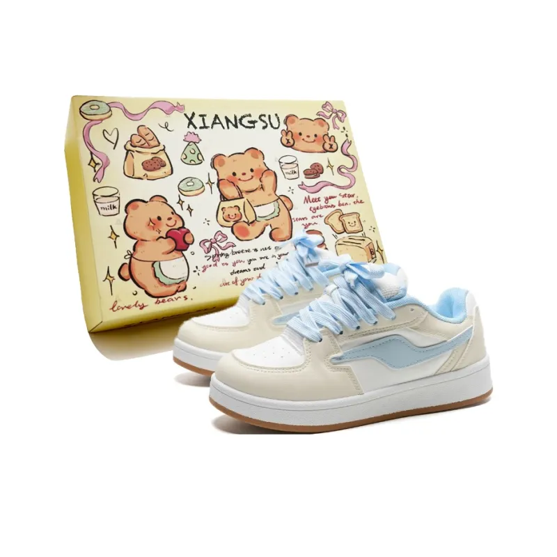 XIANGSU Fashion Trend Comfortable Commute Versatile Low-Top Skateboard Shoes Women's-50