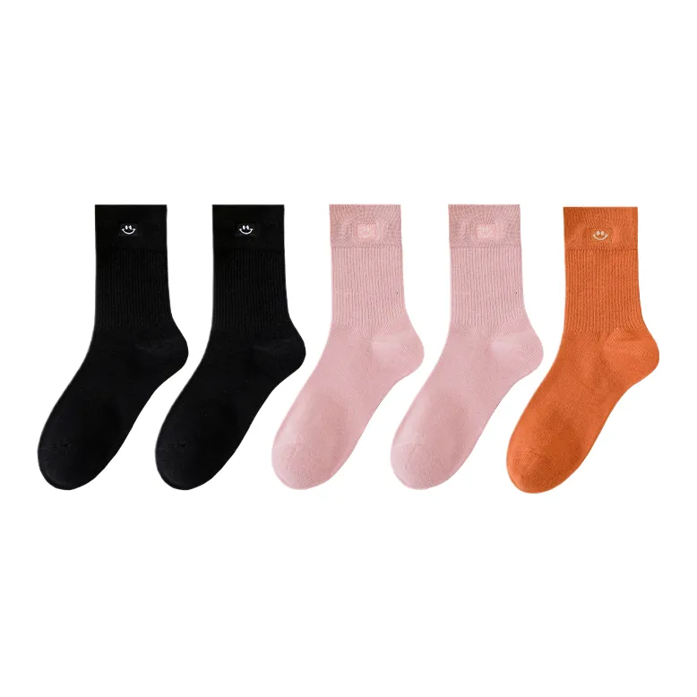 Cotton Gene Mid Calf Socks Women's Shopping Bag 5 Pack-5