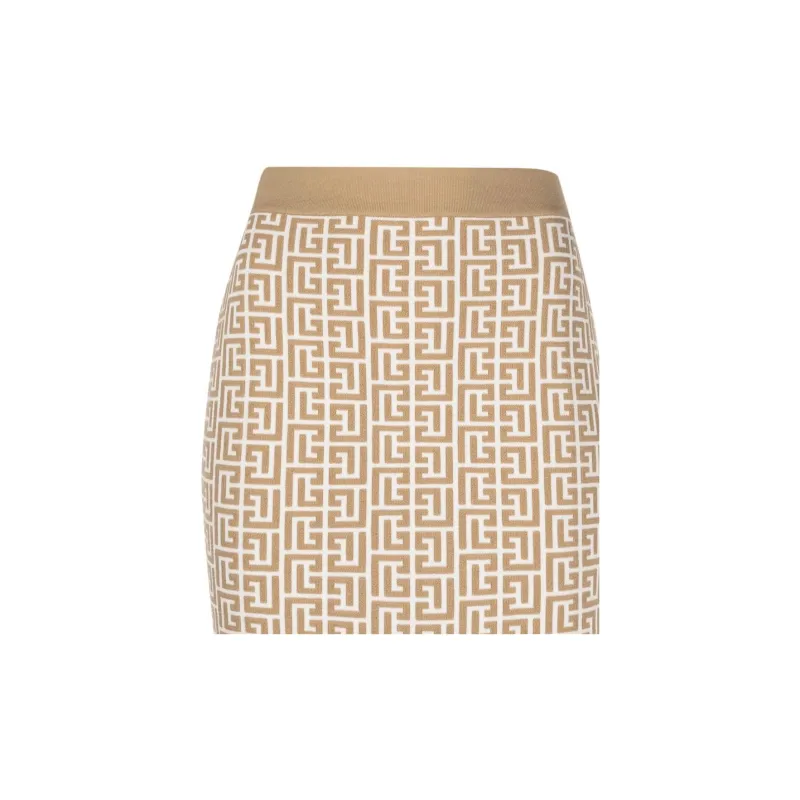 BALMAIN Elasticated Waistband Mini Skirt-4