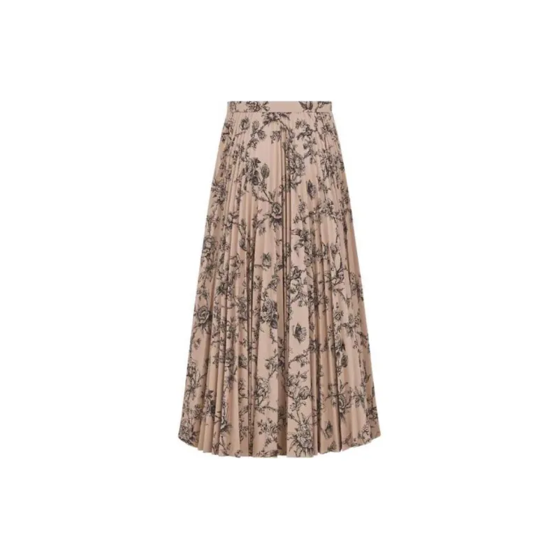 DIOR FW22 Casual Long Skirts Women's Umber-1