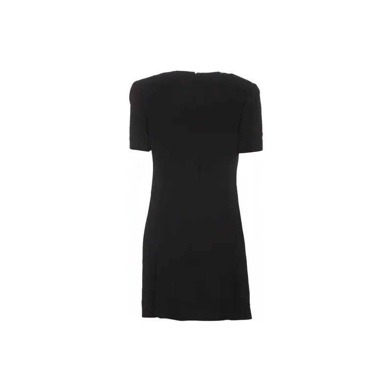 SAINT LAURENT SS24 Short Sleeved Dresses Women's Black-1